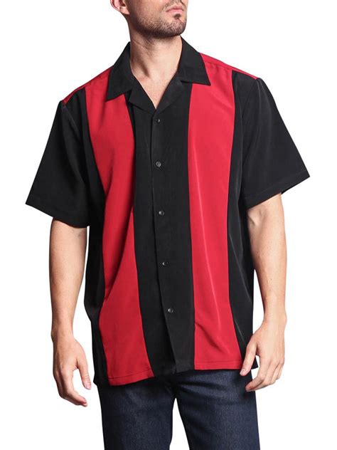 button down bowling shirt.